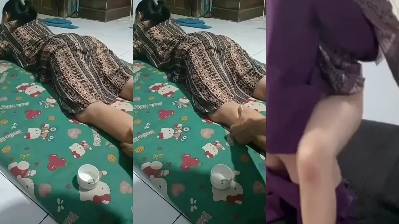 Pijitin istri anak gak tahan langsung gendong ke kamar cok...